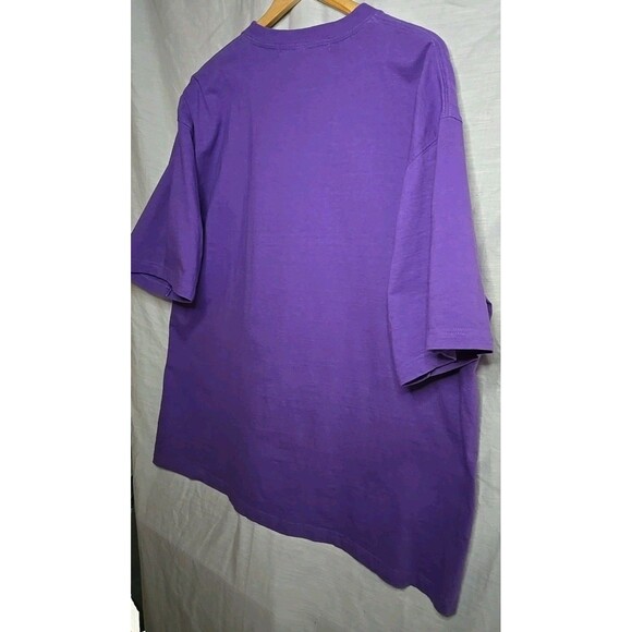 Los Angeles Lakers Reebok Hardwood Classics NBA T-Shirt, Sz 2XL, Purple - Picture 7 of 9